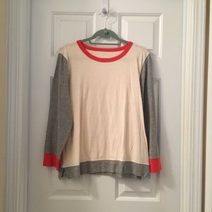 J Crew Colorblock Artist Long-Sleeved T
